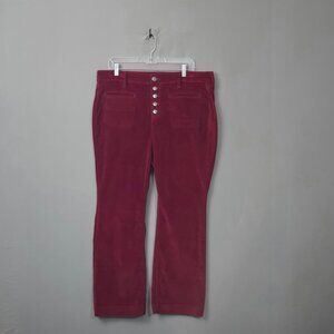 Torrid Slim Boot Corduroy Jeans Womens Plus Size 16S Rhubarb Preowned Cord
